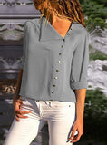 Women Button Down Top For Office - vmlfashion-com