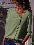 Women Button Down Top For Office - vmlfashion-com