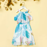 Toddler Girl Floral Butterfly Print Dress