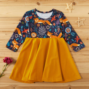 Baby / Toddler Girl Adorable Fox Print Dress